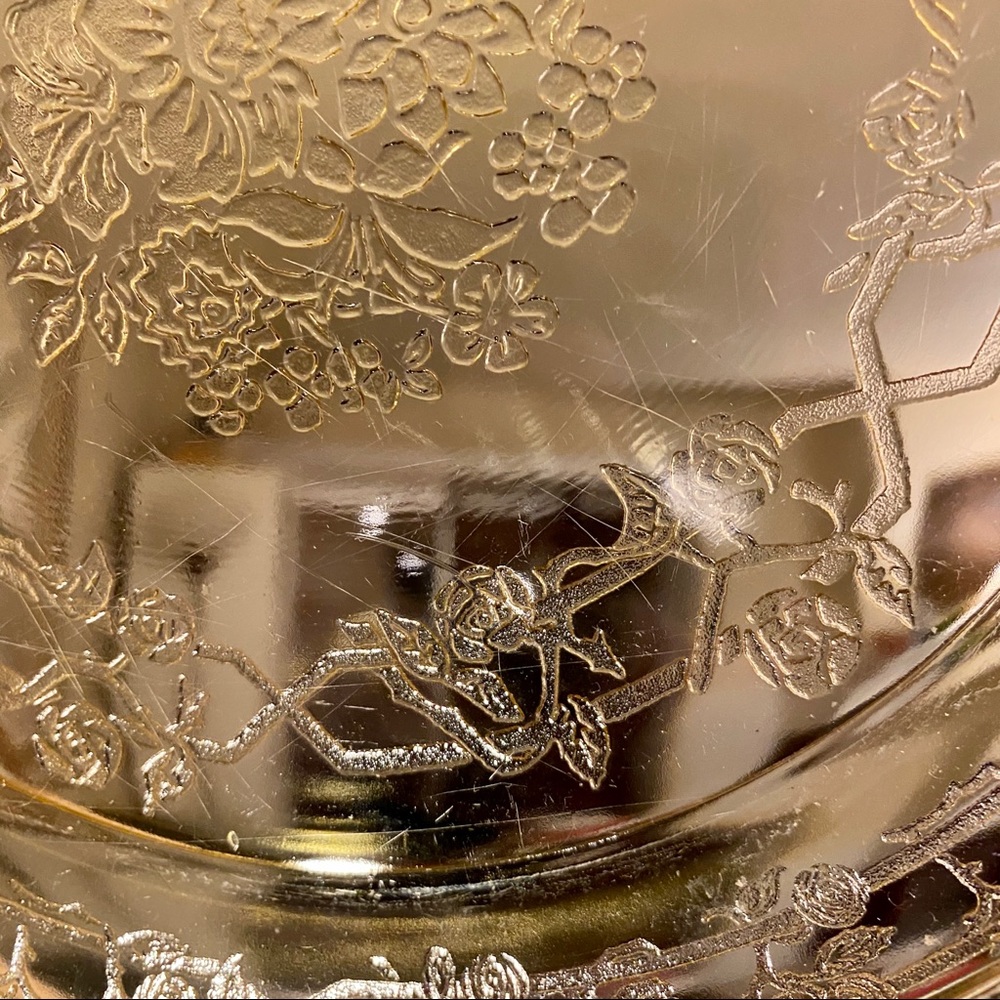 Last chance!Vtg Federal Glass Normandie Amber Dish - Picture 3 of 3